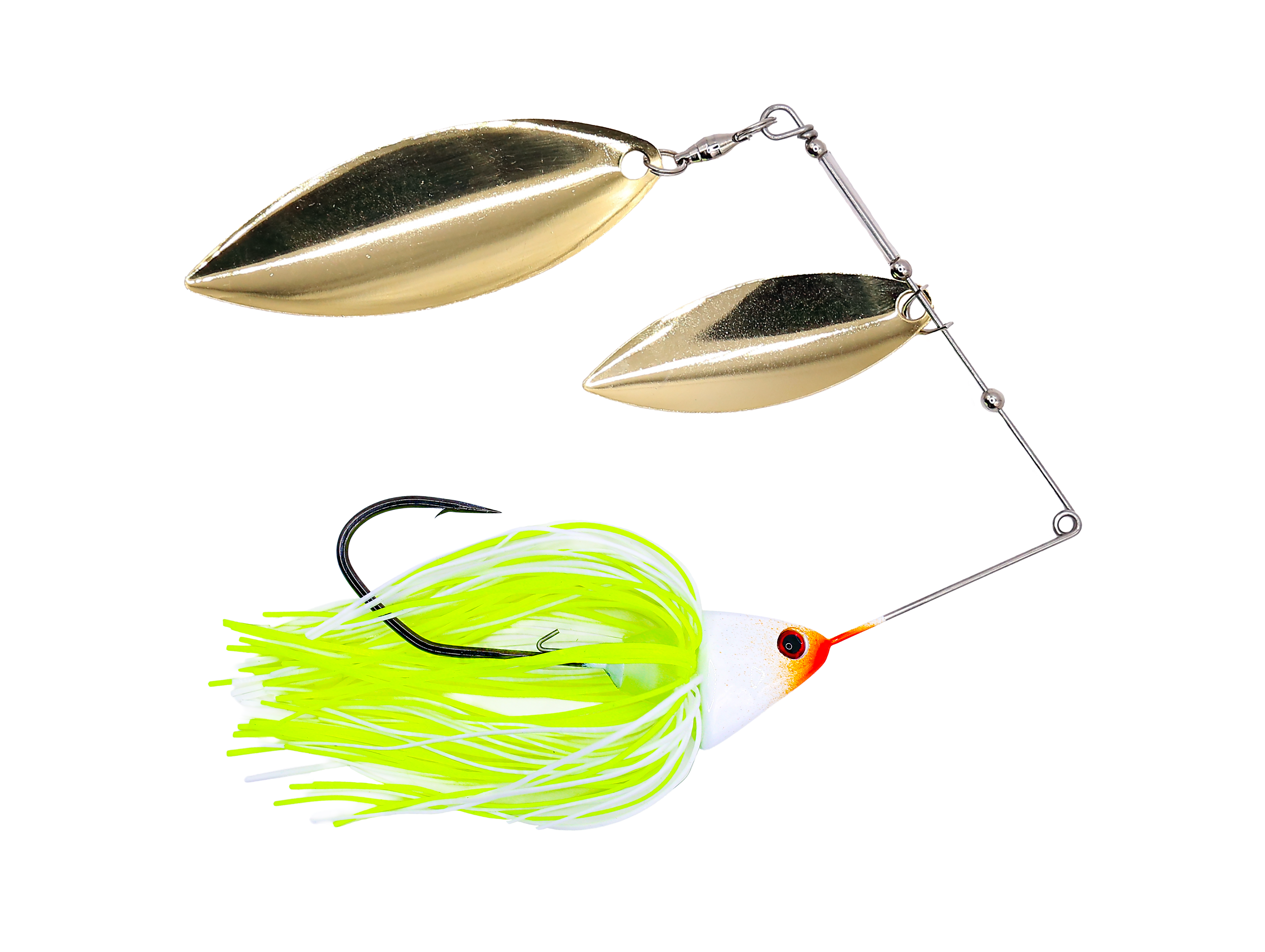 Long Blade Spinnerbaits 1/2 oz / Ghost White OB / GW/GW