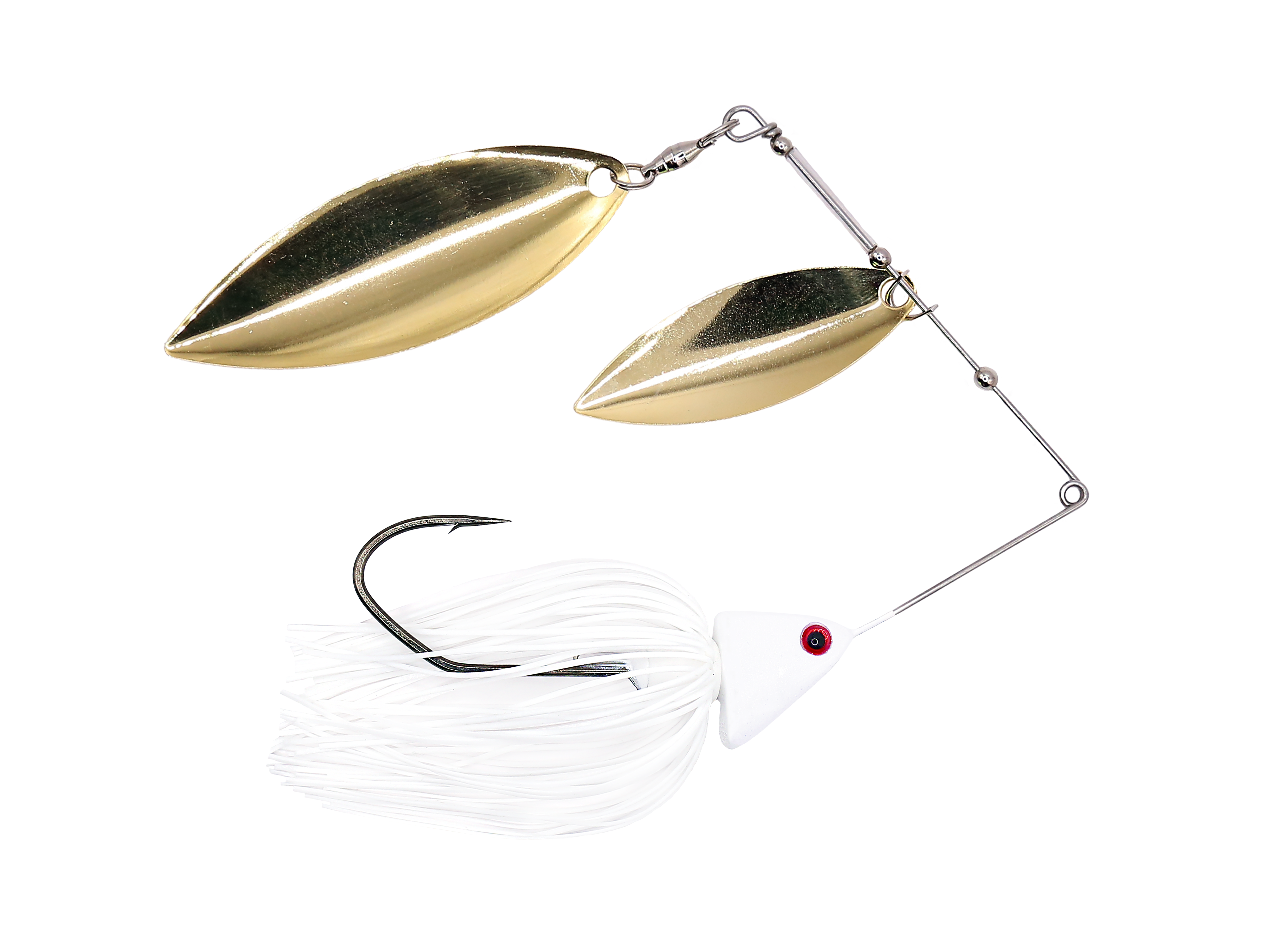 Long Blade Spinnerbaits 1/2 oz / Ghost White / GW/GW