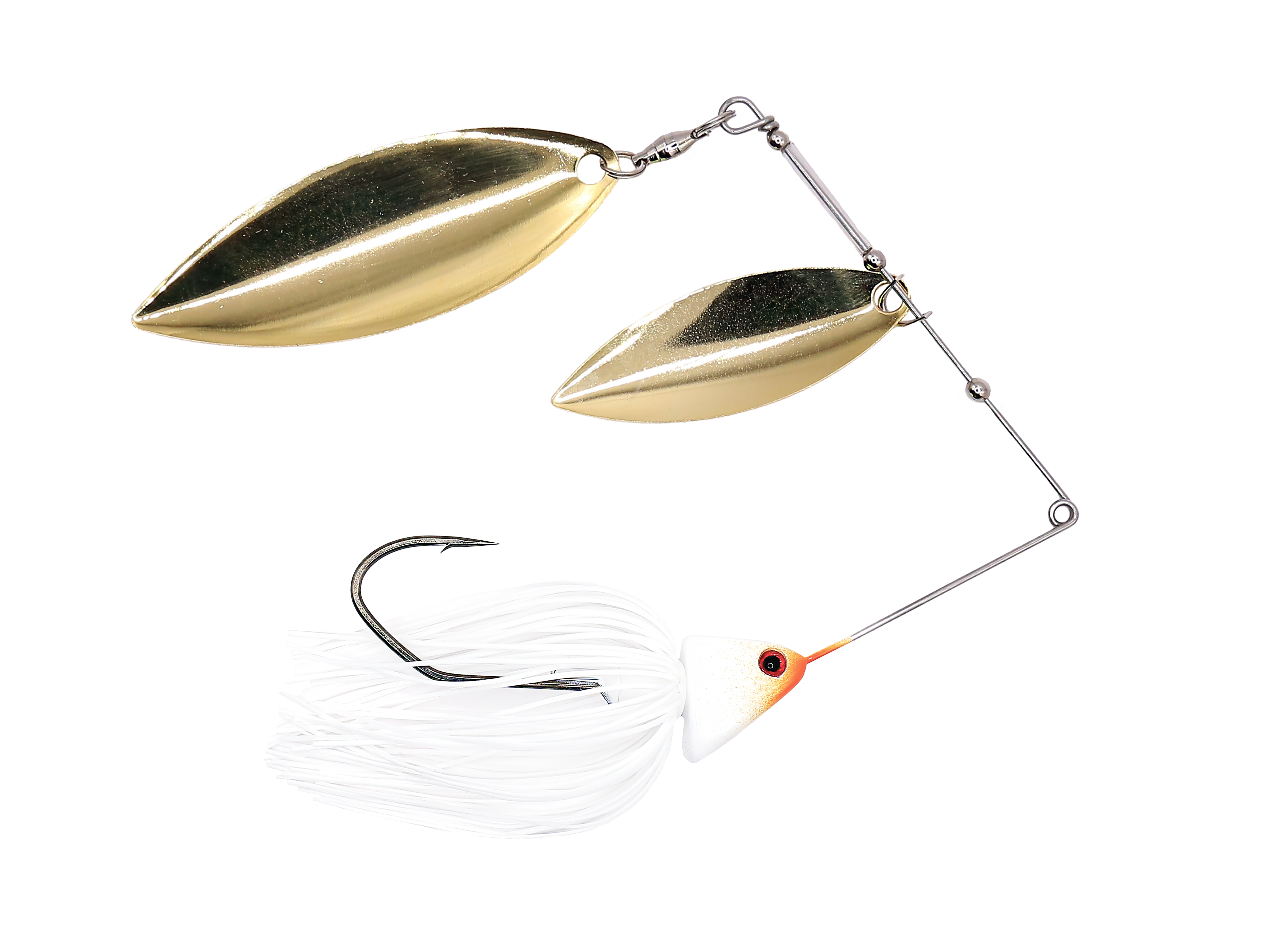 Long Blade Spinnerbaits 1/2 oz / Ghost White OB / GW/GW